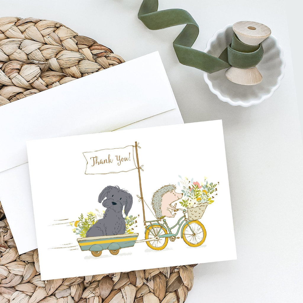 Maltese Black Greeting Cards Pack of 8 Blank Cards with Envelopes Whimsical A7 Size 5x7