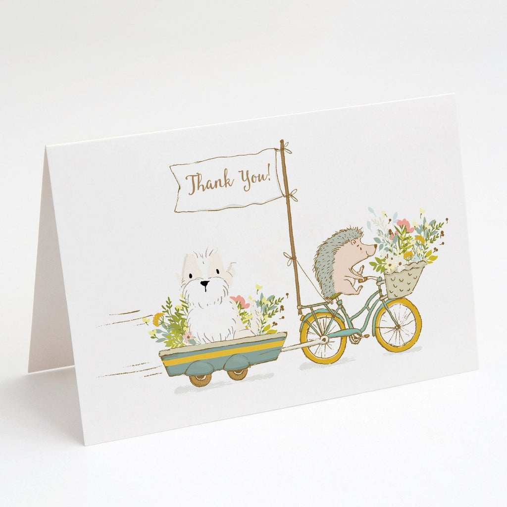 Terrier Cream and White Greeting Cards Pack of 8 Blank Cards with Envelopes Whimsical A7 Size 5x7
