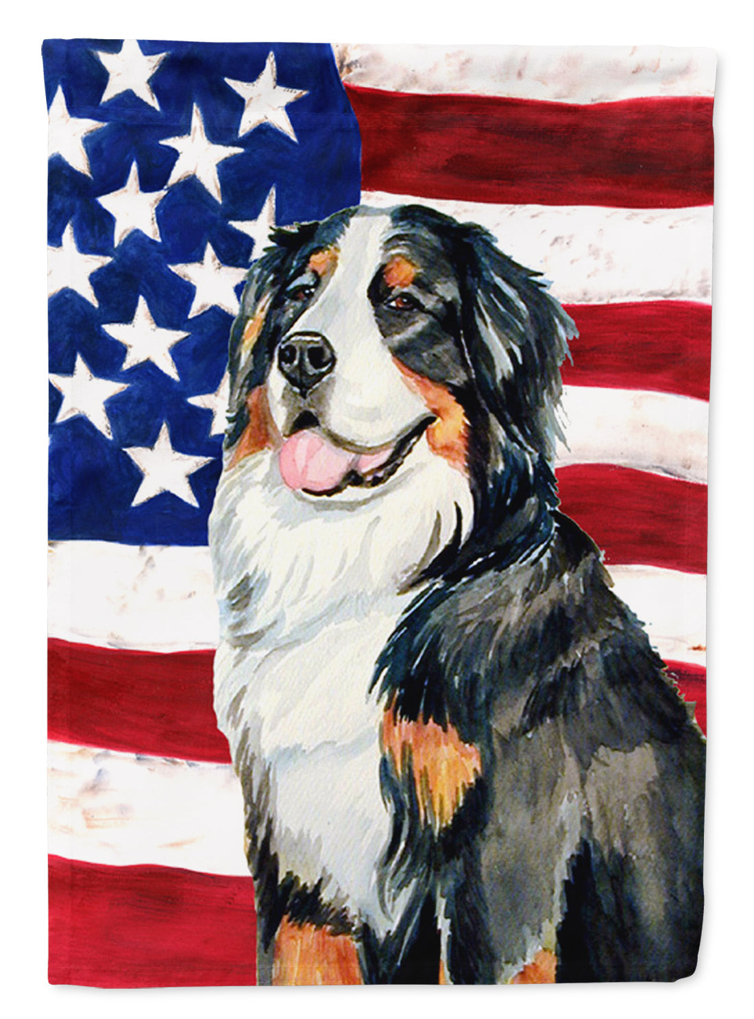 USA American Flag with Bernese Mountain Dog Garden Flag Mailbox Decorative Yard Banner Outside Patio Artwork for Flower Beds, Garden Size, Multicolor