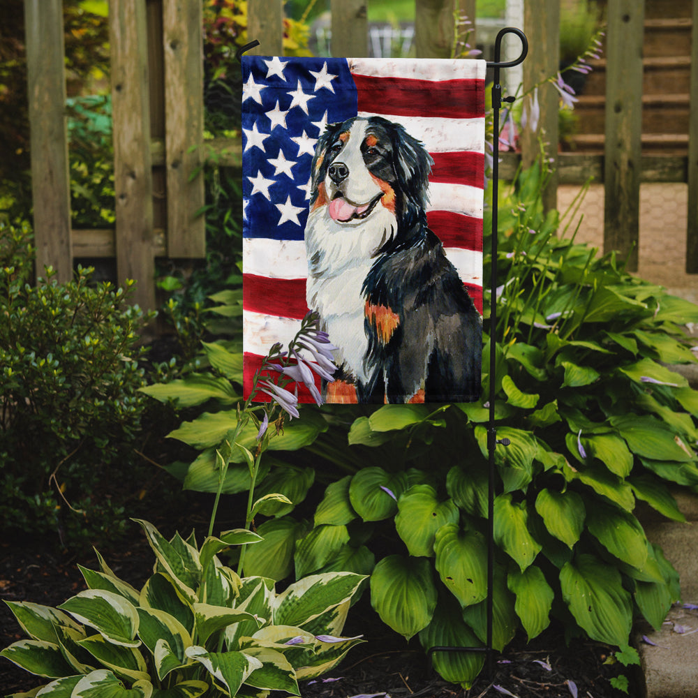 USA American Flag with Bernese Mountain Dog Garden Flag Mailbox Decorative Yard Banner Outside Patio Artwork for Flower Beds, Garden Size, Multicolor