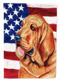 USA American Flag with Bloodhound Garden Flag Mailbox Decorative Yard Banner Outside Patio Artwork for Flower Beds, Garden Size, Multicolor