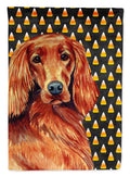 Irish Setter Candy Corn Halloween Portrait Garden Flag Mailbox Decorative Yard Banner Outside Patio Artwork for Flower Beds, Garden Size, Multicolor