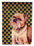 Brussels Griffon Candy Corn Halloween Portrait Garden Flag Mailbox Decorative Yard Banner Outside Patio Artwork for Flower Beds, Garden Size, Multicolor