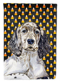 English Setter Candy Corn Halloween Portrait Garden Flag Mailbox Decorative Yard Banner Outside Patio Artwork for Flower Beds, Garden Size, Multicolor