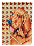 Bloodhound Fall Leaves Portrait Garden Flag Mailbox Decorative Yard Banner Outside Patio Artwork for Flower Beds, Garden Size, Multicolor