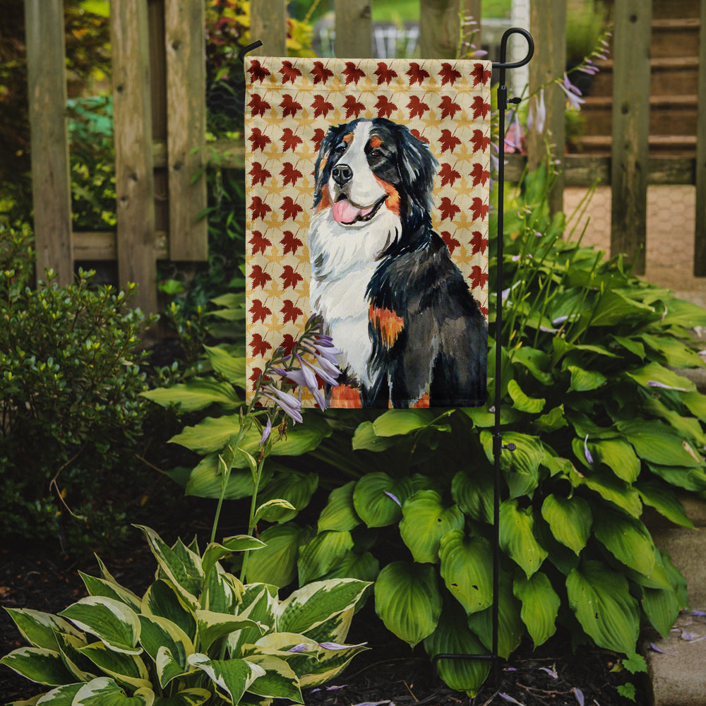 Bernese Mountain Dog Fall Leaves Portrait Garden Flag Mailbox Decorative Yard Banner Outside Patio Artwork for Flower Beds, Garden Size, Multicolor