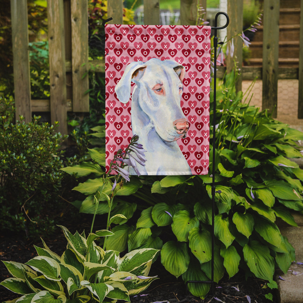 Great Dane Hearts Love and Valentine's Day Portrait Garden Flag Mailbox Decorative Yard Banner Outside Patio Artwork for Flower Beds, Garden Size, Multicolor