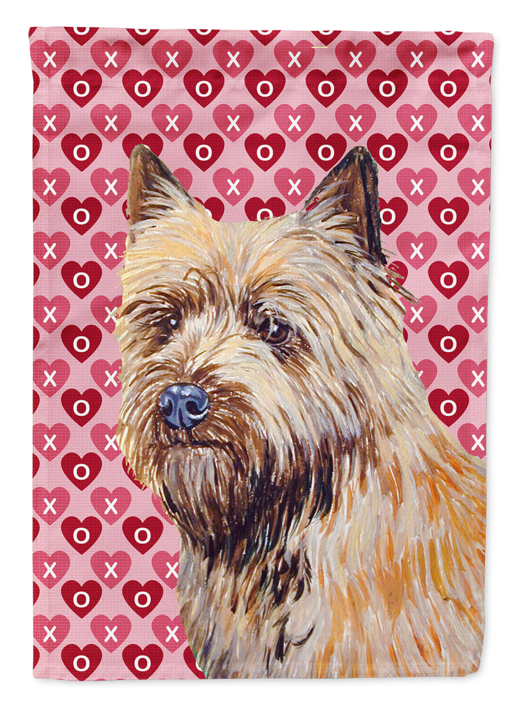 Cairn Terrier Hearts Love and Valentine's Day Portrait Garden Flag Mailbox Decorative Yard Banner Outside Patio Artwork for Flower Beds, Garden Size, Multicolor