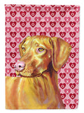 Vizsla Hearts Love and Valentine's Day Portrait Garden Flag Mailbox Decorative Yard Banner Outside Patio Artwork for Flower Beds, Garden Size, Multicolor