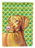 Vizsla St. Patrick's Day Shamrock Portrait Garden Flag Mailbox Decorative Yard Banner Outside Patio Artwork for Flower Beds, Garden Size, Multicolor