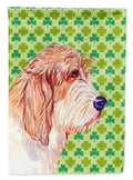 Petit Basset Griffon Vendeen St. Patrick's Day Shamrock Garden Flag Mailbox Decorative Yard Banner Outside Patio Artwork for Flower Beds, Garden Size, Multicolor