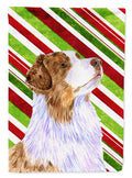 Australian Shepherd Candy Cane Holiday Christmas Garden Flag Mailbox Decorative Yard Banner Outside Patio Artwork for Flower Beds, Garden Size, Multicolor