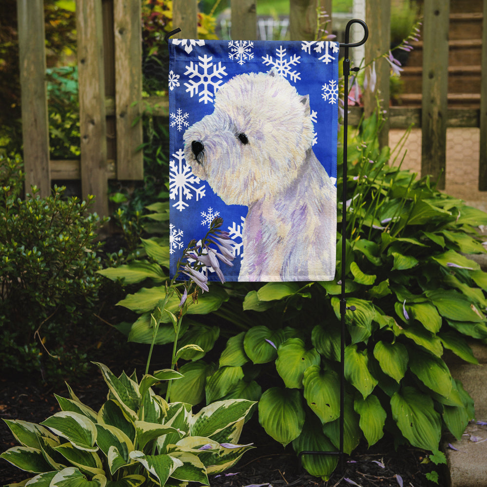 Westie Winter Snowflakes Holiday Garden Flag Mailbox Decorative Yard Banner Outside Patio Artwork for Flower Beds, Garden Size, Multicolor