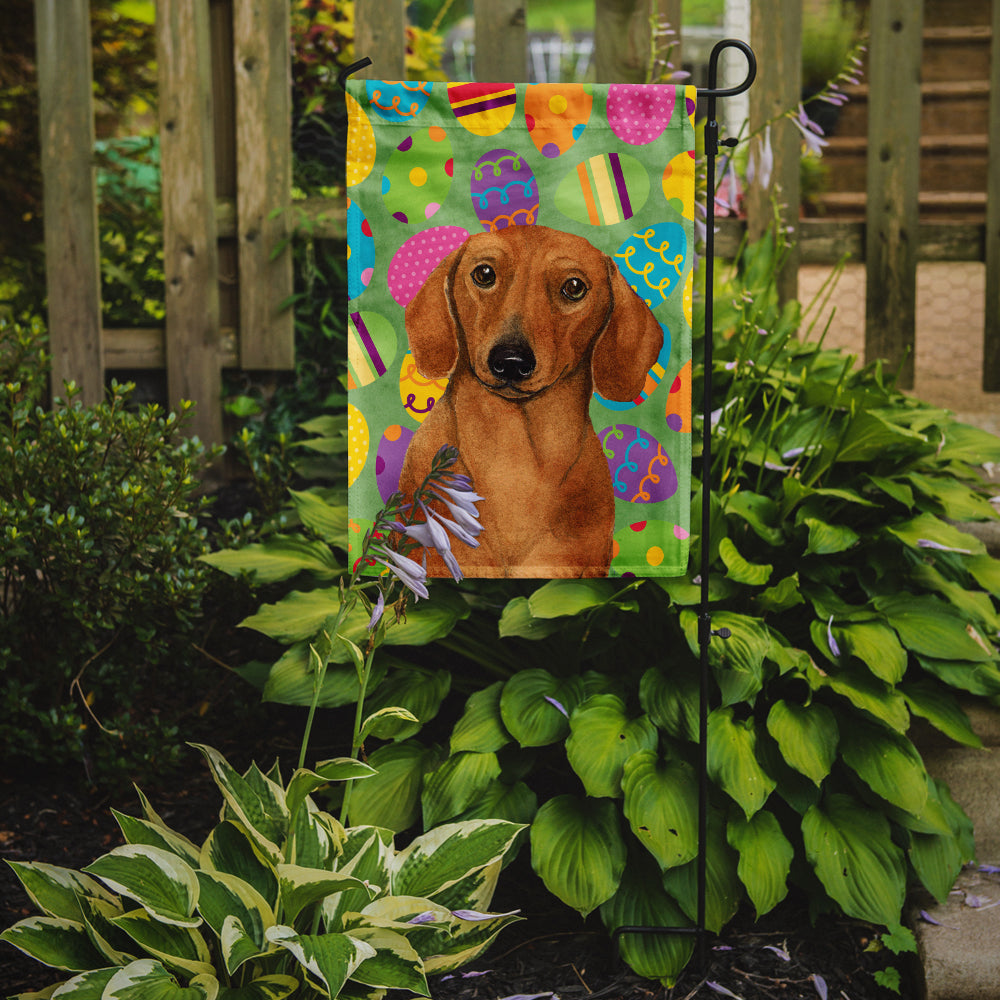 Dachshund Easter Eggtravaganza Garden Flag Mailbox Decorative Yard Banner Outside Patio Artwork for Flower Beds, Garden Size, Multicolor
