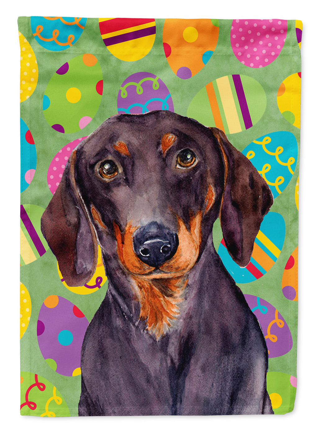 Dachshund Easter Eggtravaganza Garden Flag Mailbox Decorative Yard Banner Outside Patio Artwork for Flower Beds, Garden Size, Multicolor
