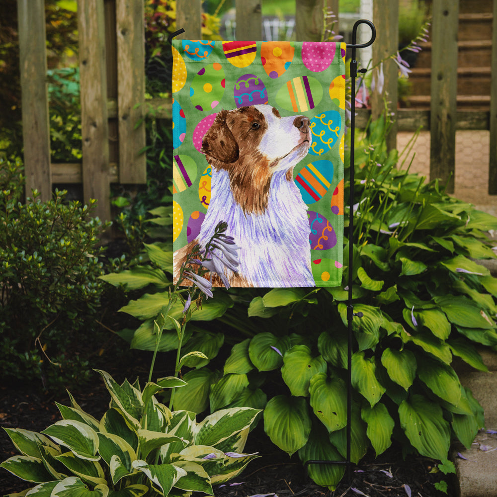 Australian Shepherd Easter Eggtravaganza Garden Flag Mailbox Decorative Yard Banner Outside Patio Artwork for Flower Beds, Garden Size, Multicolor
