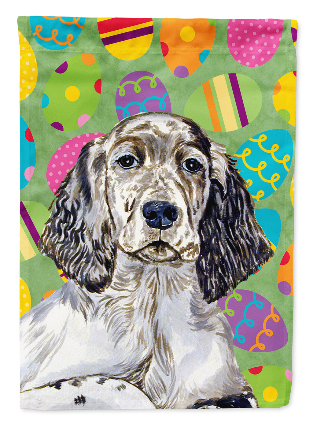 English Setter Easter Eggtravaganza Garden Flag Mailbox Decorative Yard Banner Outside Patio Artwork for Flower Beds, Garden Size, Multicolor