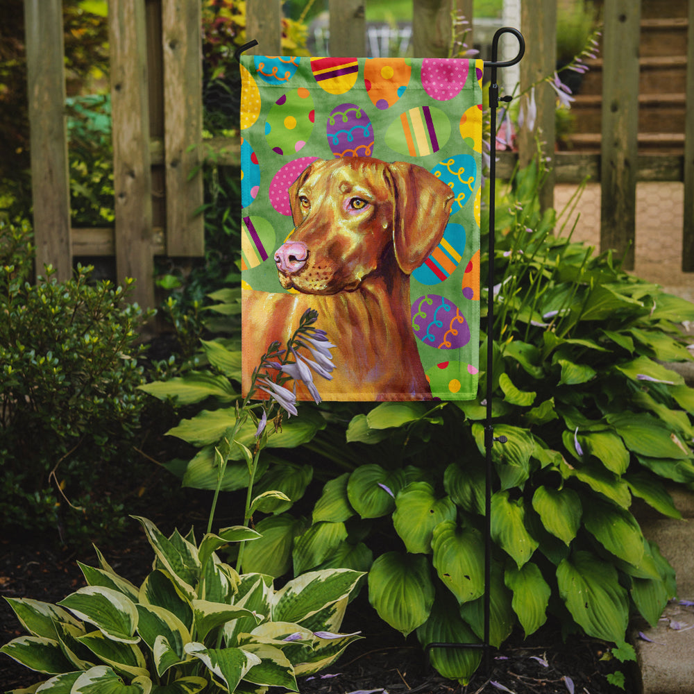 Vizsla Easter Eggtravaganza Garden Flag Mailbox Decorative Yard Banner Outside Patio Artwork for Flower Beds, Garden Size, Multicolor
