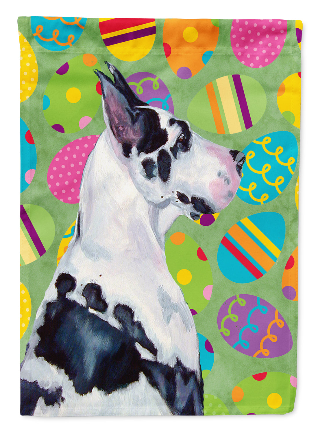 Great Dane Easter Eggtravaganza Garden Flag Mailbox Decorative Yard Banner Outside Patio Artwork for Flower Beds, Garden Size, Multicolor