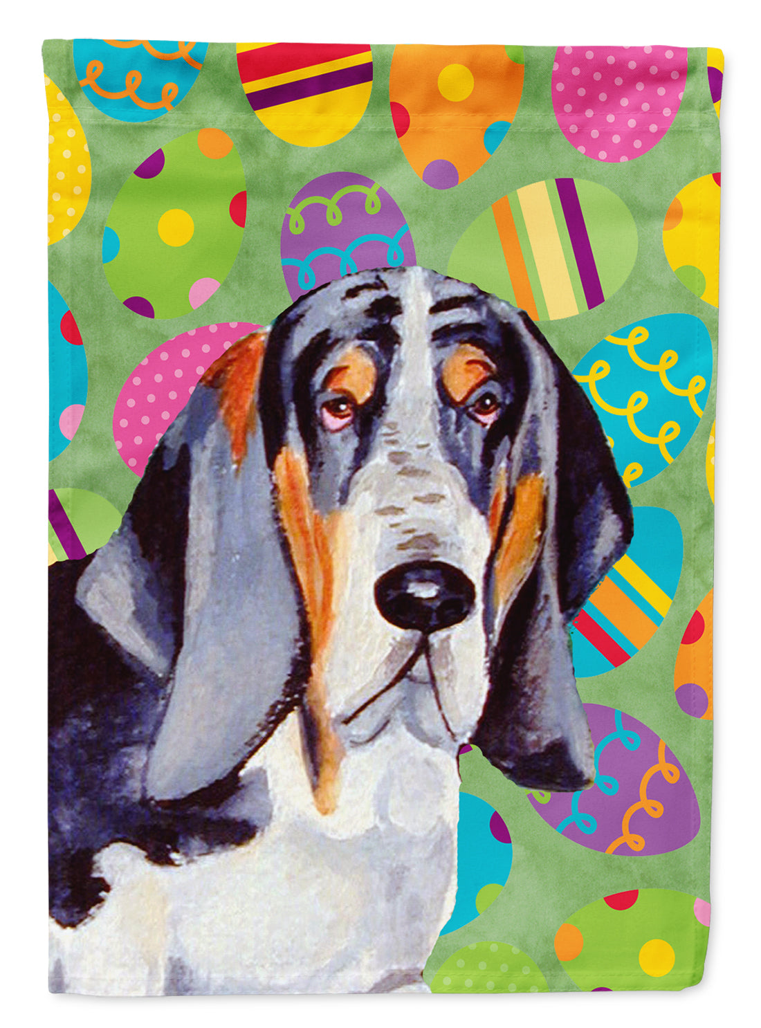 Basset Hound Easter Eggtravaganza Garden Flag Mailbox Decorative Yard Banner Outside Patio Artwork for Flower Beds, Garden Size, Multicolor
