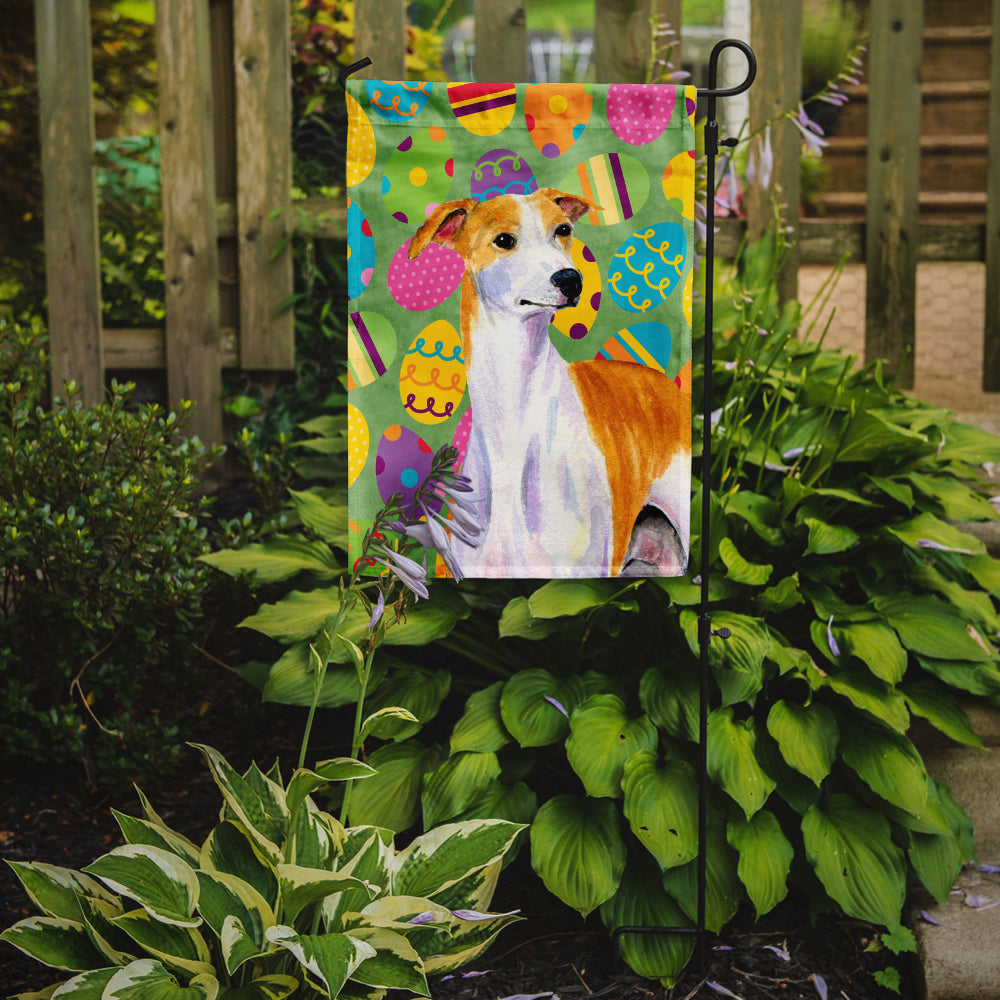 Whippet Easter Eggtravaganza Garden Flag Mailbox Decorative Yard Banner Outside Patio Artwork for Flower Beds, Garden Size, Multicolor