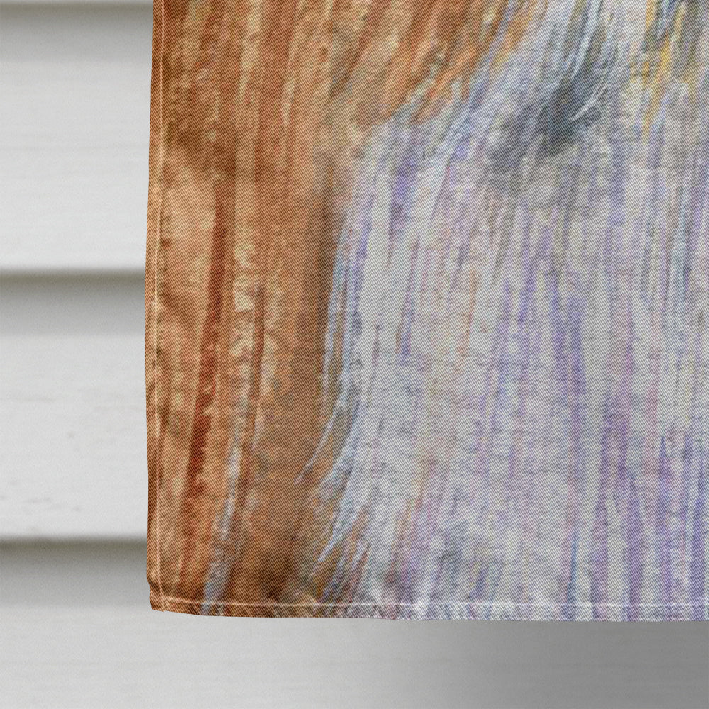 Bearded Collie Easter Eggtravaganza House Flag 28x40 Porch Sleeve Pole Decorative Outside Yard Banner Artwork Wall Hanging, Polyester