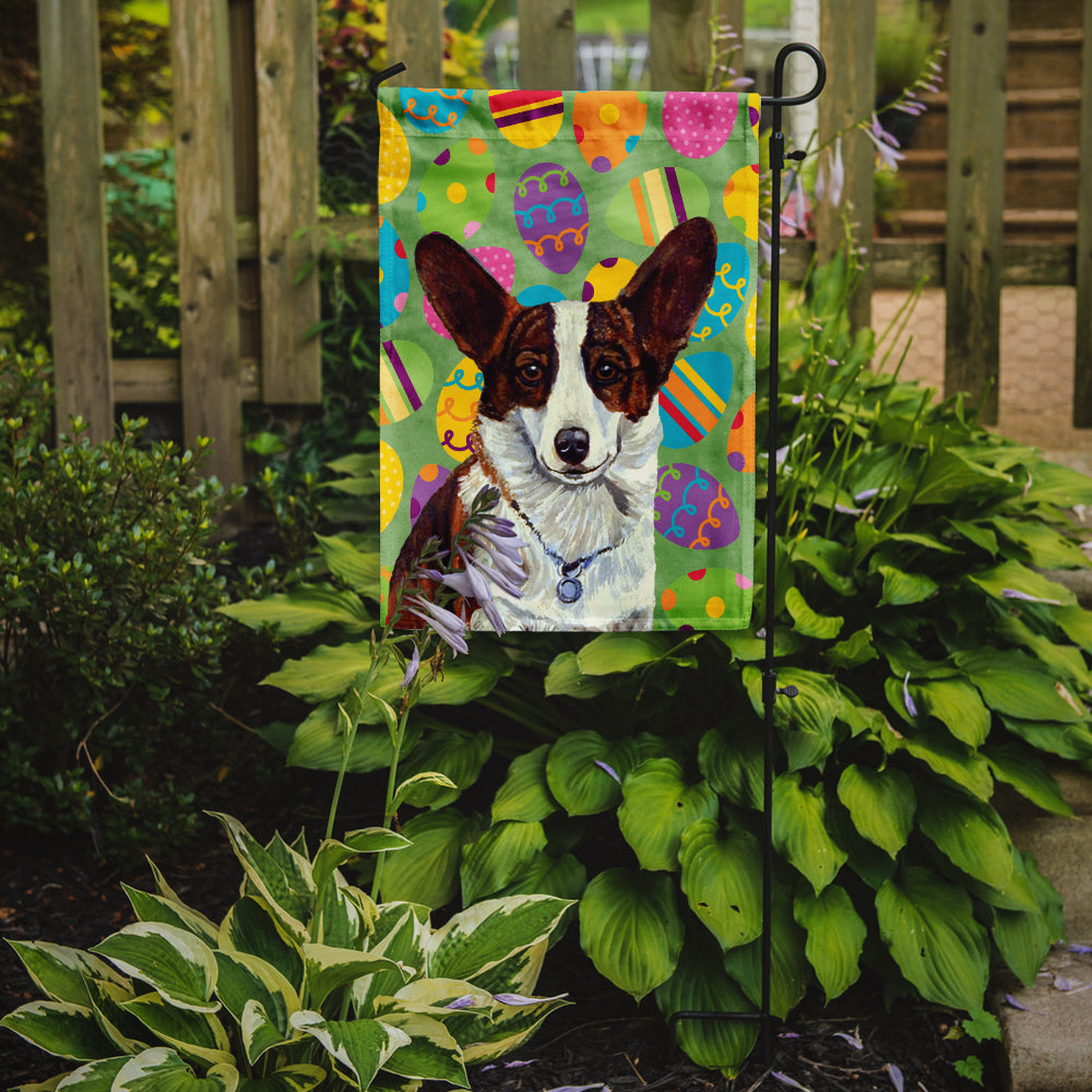 Corgi Easter Eggtravaganza Garden Flag Mailbox Decorative Yard Banner Outside Patio Artwork for Flower Beds, Garden Size, Multicolor