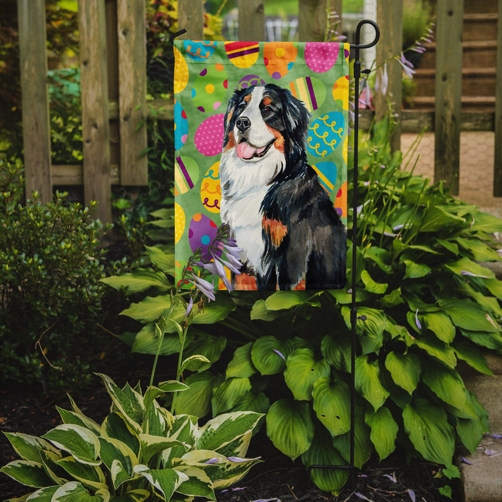 Bernese Mountain Dog Easter Eggtravaganza Garden Flag Mailbox Decorative Yard Banner Outside Patio Artwork for Flower Beds, Garden Size, Multicolor