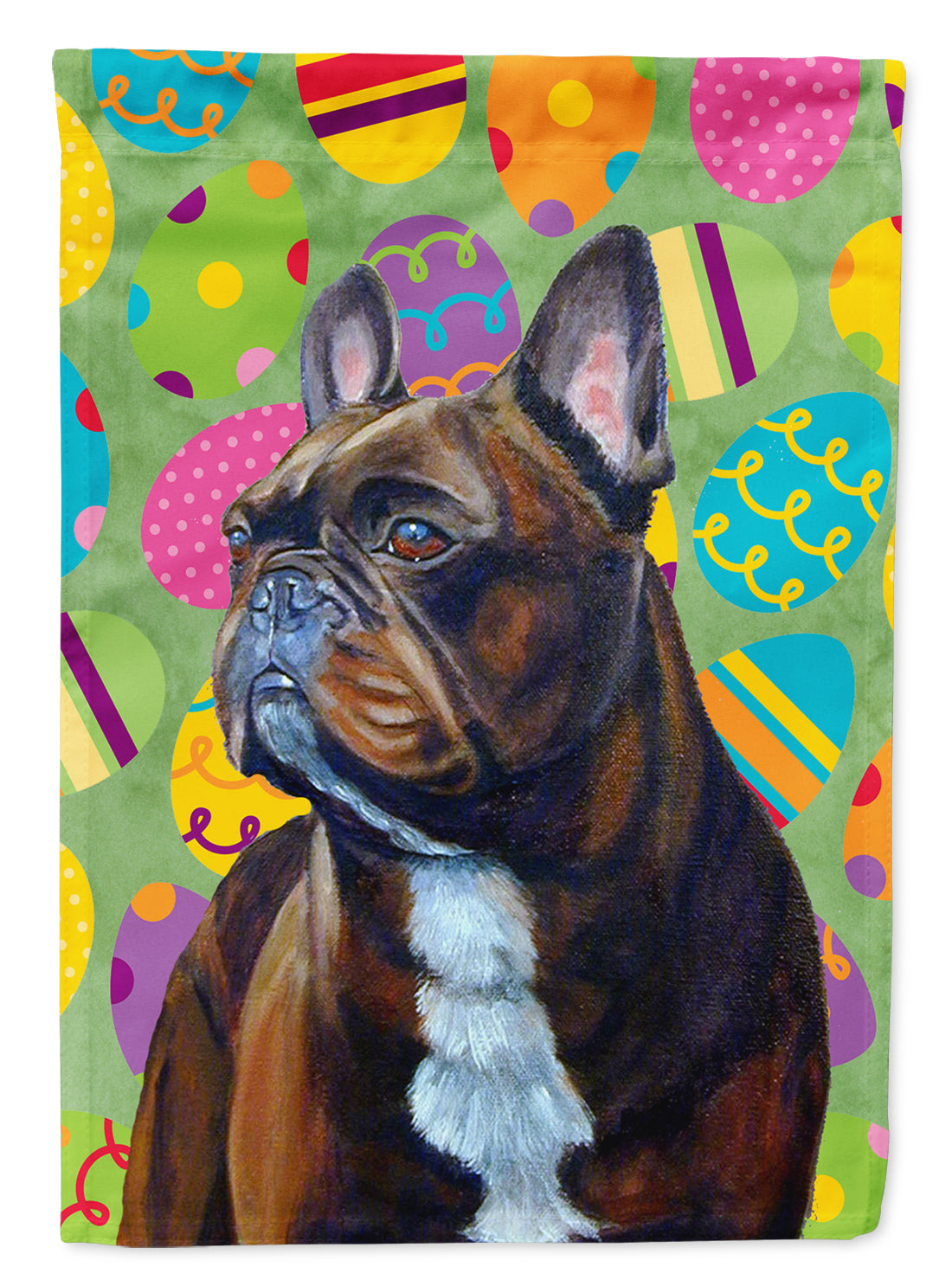 French Bulldog Easter Eggtravaganza Garden Flag Mailbox Decorative Yard Banner Outside Patio Artwork for Flower Beds, Garden Size, Multicolor