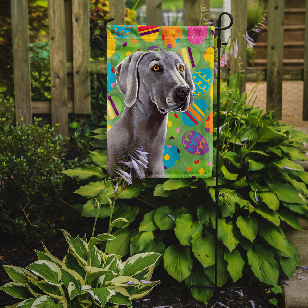 Weimaraner Easter Eggtravaganza Garden Flag Mailbox Decorative Yard Banner Outside Patio Artwork for Flower Beds, Garden Size, Multicolor