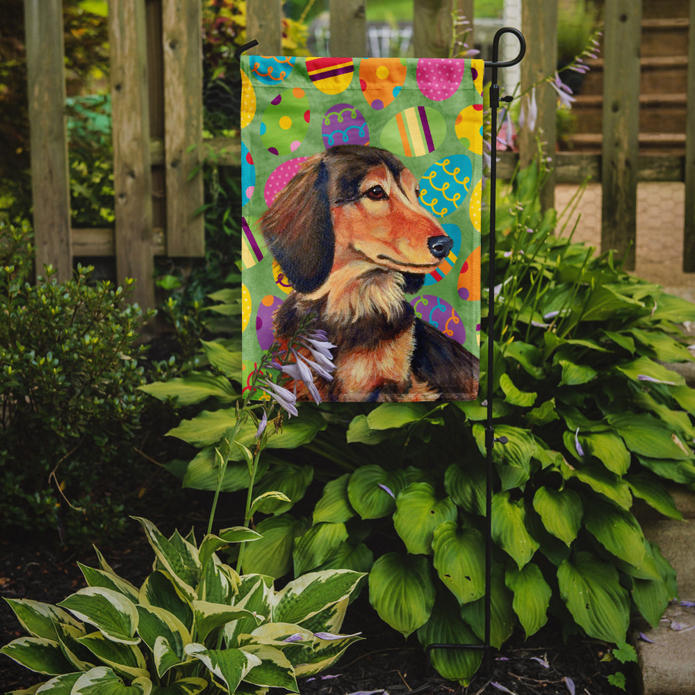 Dachshund Easter Eggtravaganza Garden Flag Mailbox Decorative Yard Banner Outside Patio Artwork for Flower Beds, Garden Size, Multicolor