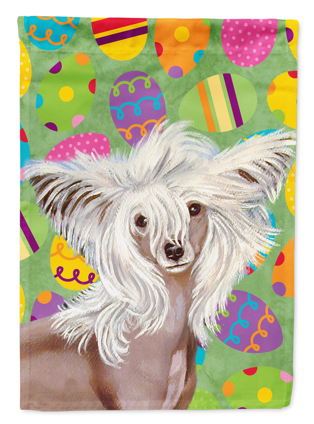 Chinese Crested Easter Eggtravaganza Garden Flag Mailbox Decorative Yard Banner Outside Patio Artwork for Flower Beds, Garden Size, Multicolor