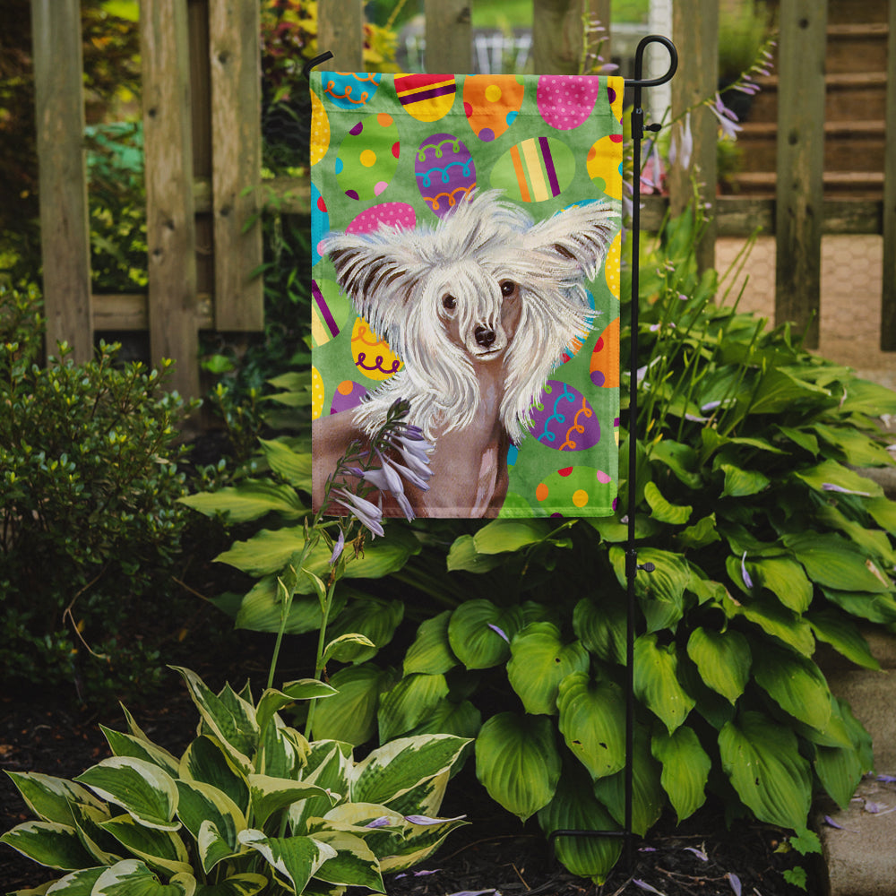 Chinese Crested Easter Eggtravaganza Garden Flag Mailbox Decorative Yard Banner Outside Patio Artwork for Flower Beds, Garden Size, Multicolor