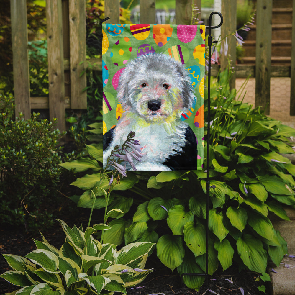 Old English Sheepdog Easter Eggtravaganza Garden Flag Mailbox Decorative Yard Banner Outside Patio Artwork for Flower Beds, Garden Size, Multicolor