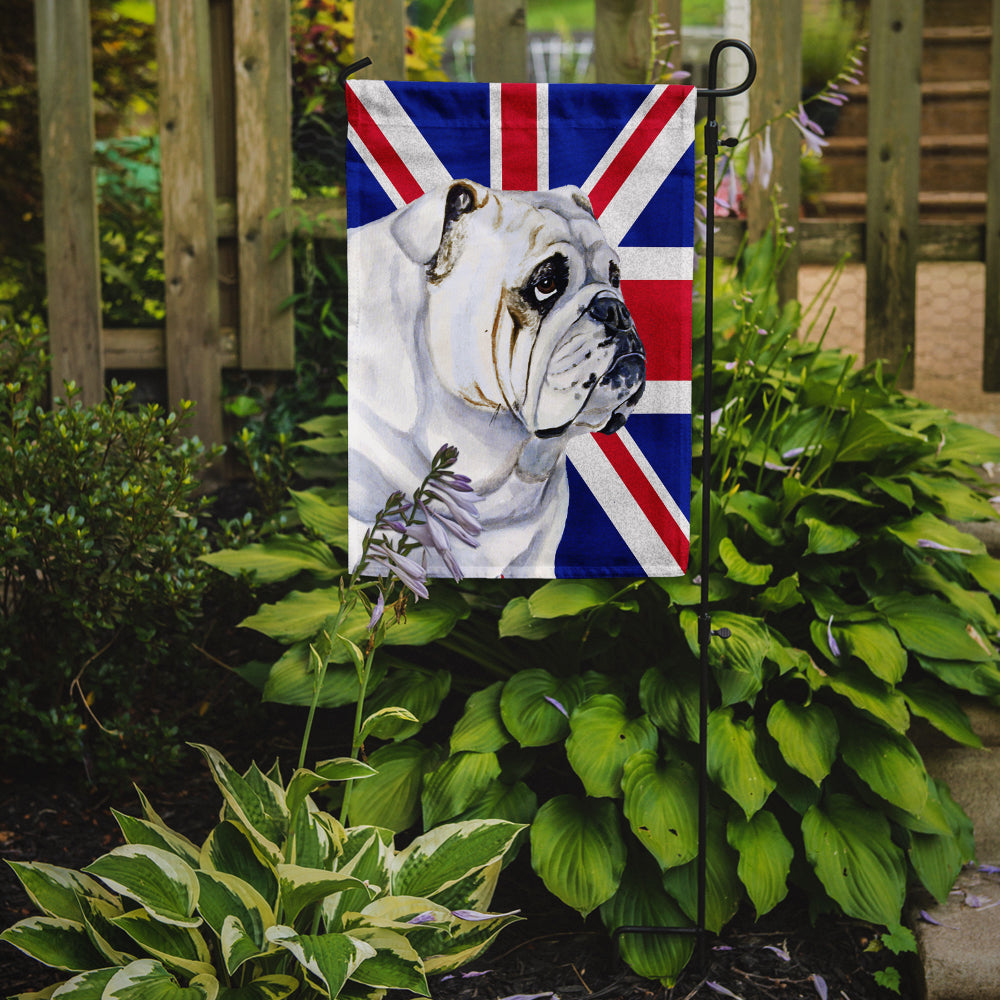 English Bulldog with English Union Jack British Flag Garden Flag Mailbox Decorative Yard Banner Outside Patio Artwork for Flower Beds, Garden Size, Multicolor
