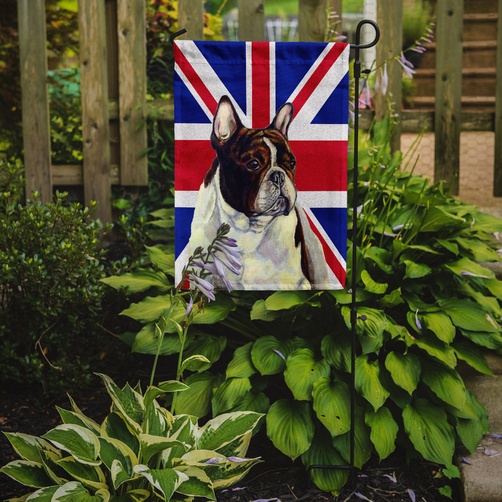 French Bulldog with English Union Jack British Flag Garden Flag Mailbox Decorative Yard Banner Outside Patio Artwork for Flower Beds, Garden Size, Multicolor