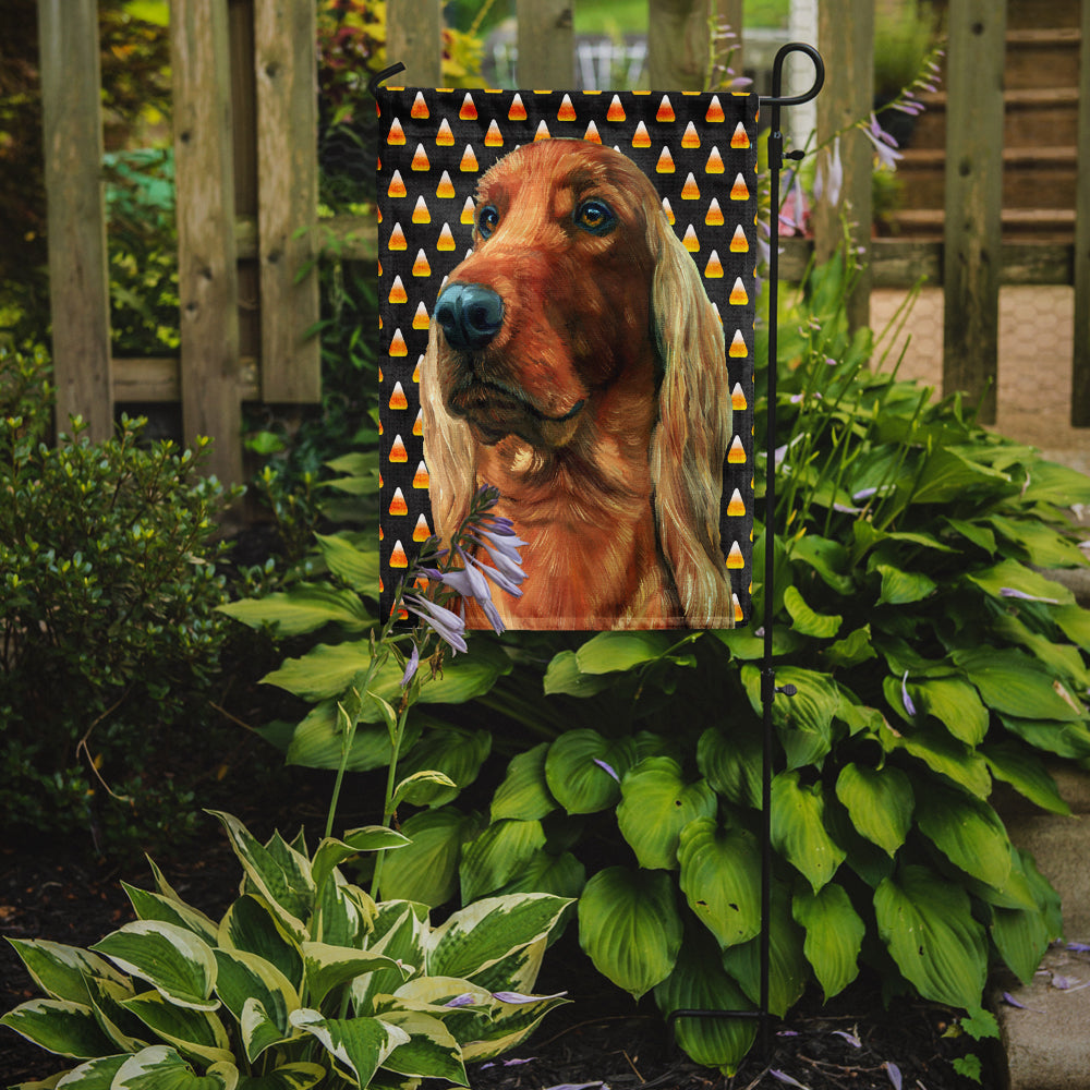 Irish Setter Candy Corn Halloween Garden Flag Mailbox Decorative Yard Banner Outside Patio Artwork for Flower Beds, Garden Size, Multicolor