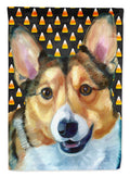 Corgi Candy Corn Halloween Garden Flag Mailbox Decorative Yard Banner Outside Patio Artwork for Flower Beds, Garden Size, Multicolor