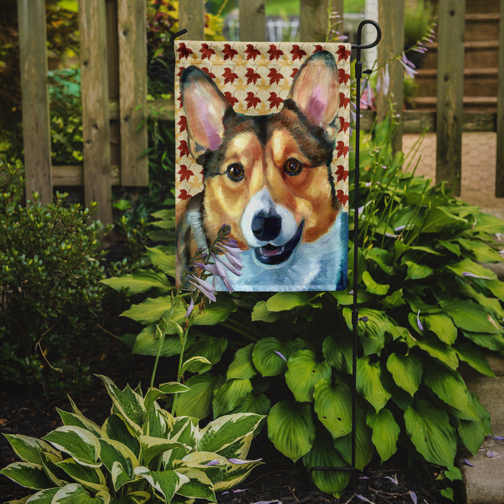 Corgi Fall Leaves Garden Flag Mailbox Decorative Yard Banner Outside Patio Artwork for Flower Beds, Garden Size, Multicolor