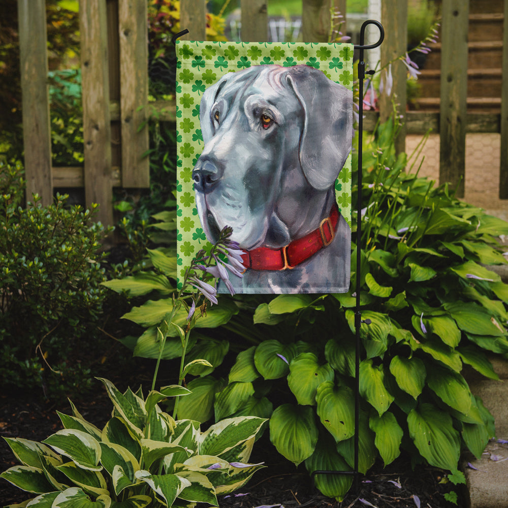 Great Dane St. Patrick's Day Shamrock Garden Flag Mailbox Decorative Yard Banner Outside Patio Artwork for Flower Beds, Garden Size, Multicolor