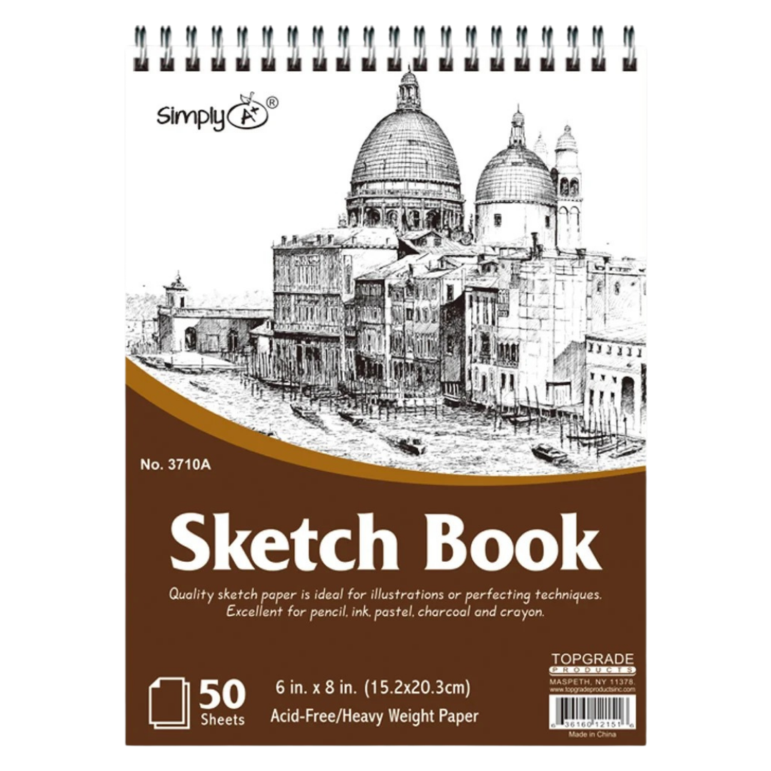 Simply Sketch Book (6?×8?, 50 hojas)