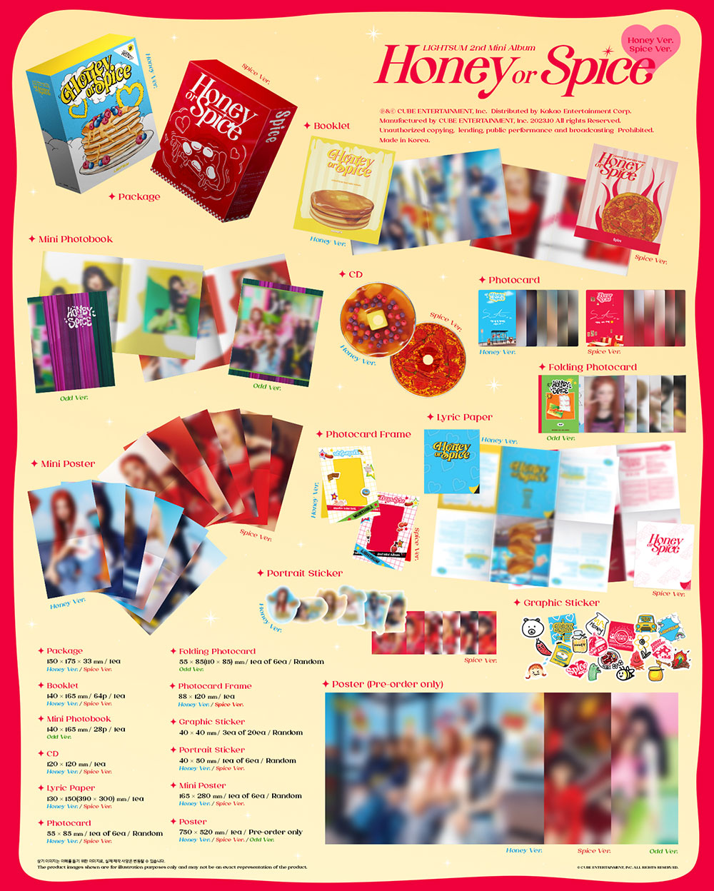 Lightsum 2nd Mini Album - Honey Or Spice