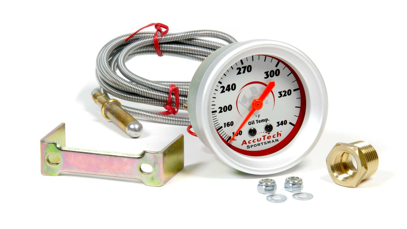 Longacre Oil Temp Gauge 100-340 Degrees AccuTech Sprtsmn 52-46521