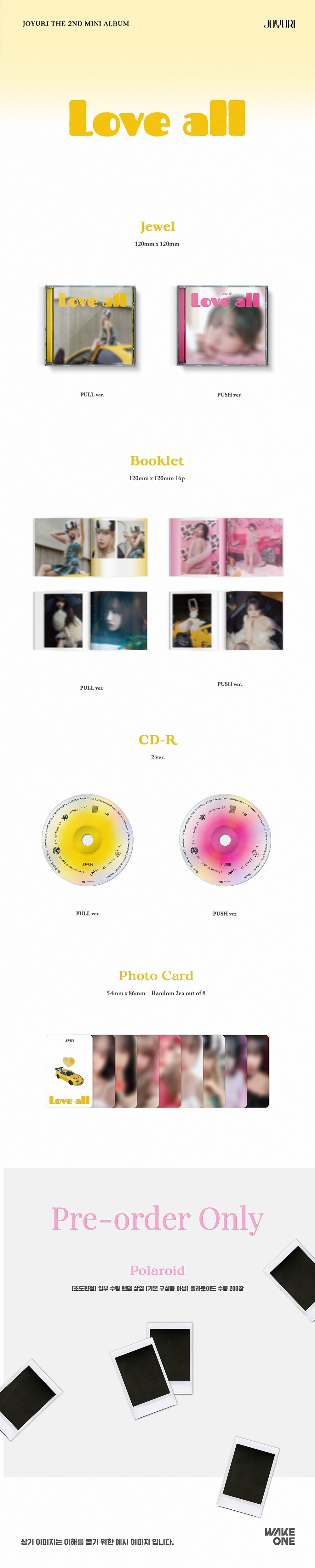 Jo Yuri 2nd Mini Album - Love All (Jewel Ver.)