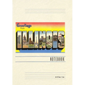 Vintage Lined Notebook Greetings from Illinois - Paperback