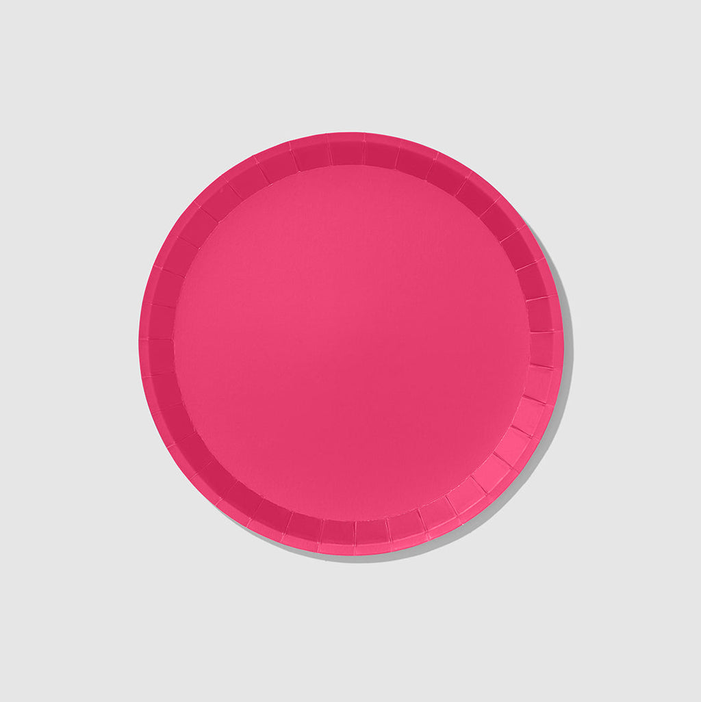 Hot Pink Classic Large Plates (10 per pack)