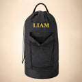 Personalized Black Laundry Bag – Embroidered Name