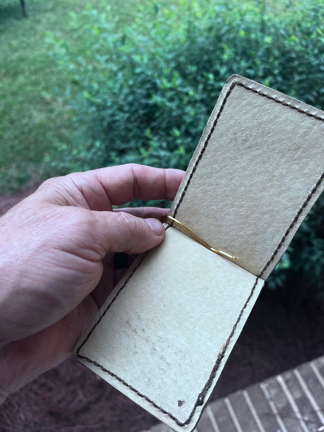 Leather Money Clip and Cardholder