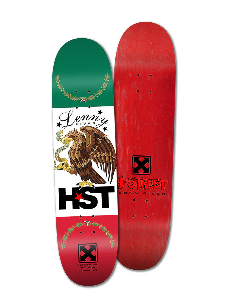 H-STREET LENNY RIVAS MX FLAG 8.75" SKATEBOARD DECK