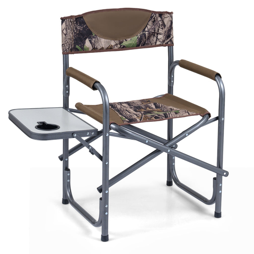 Lightweight Folding Camping Chair with Side Table